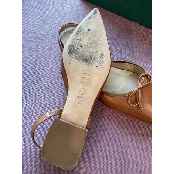 Chelsea Paris Yona Flats in Nutshell 39 with box Womens Low Heel Slingbacks - Picture 11 of 16